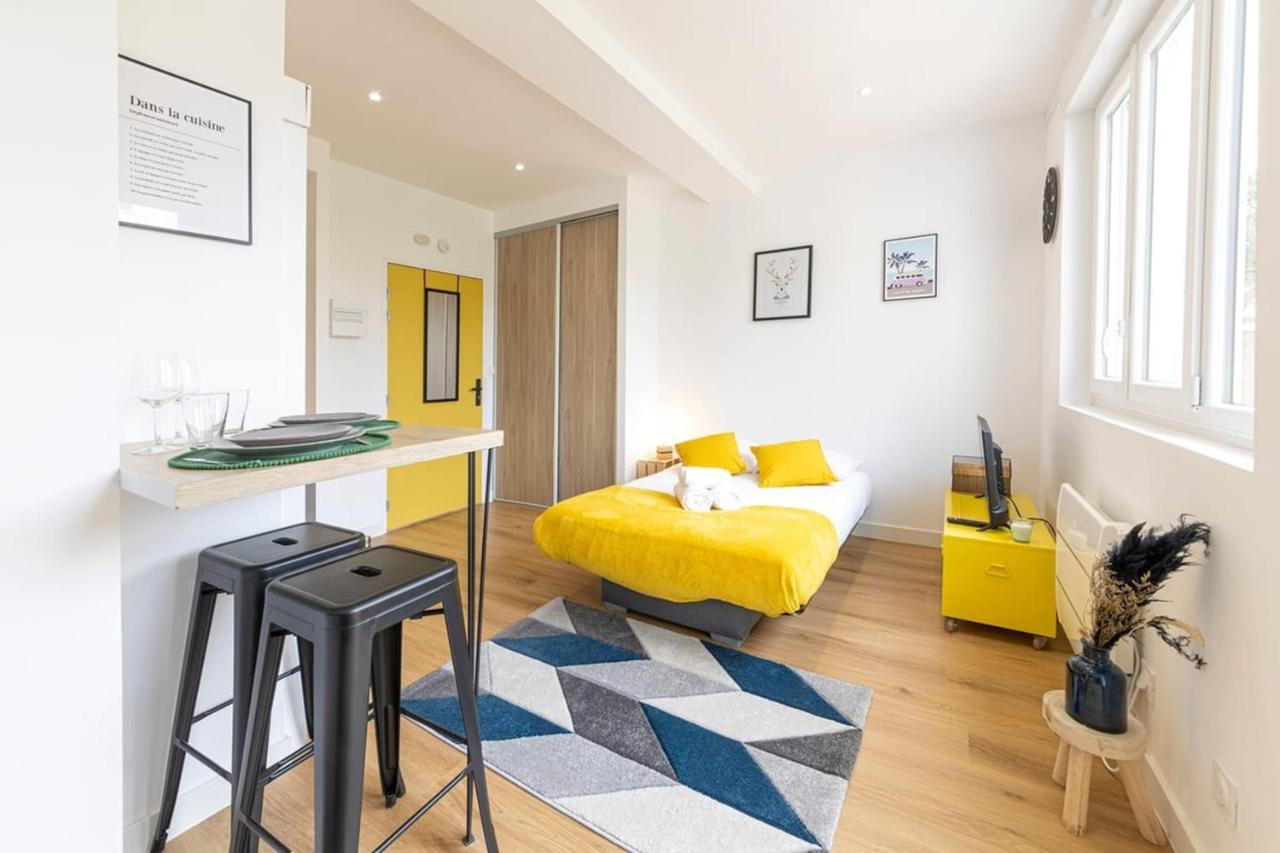 Le Yellow, Studio Renove, Tout Confort, Jardin Daire Saint-Jacques-de-la-Lande Dış mekan fotoğraf