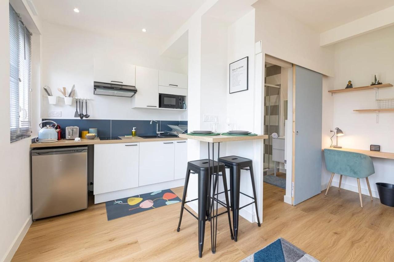 Le Yellow, Studio Renove, Tout Confort, Jardin Daire Saint-Jacques-de-la-Lande Dış mekan fotoğraf